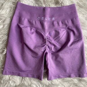 Celer High Waisted Seamless Scrunch Butt Athletic Shorts Women’s Size Small